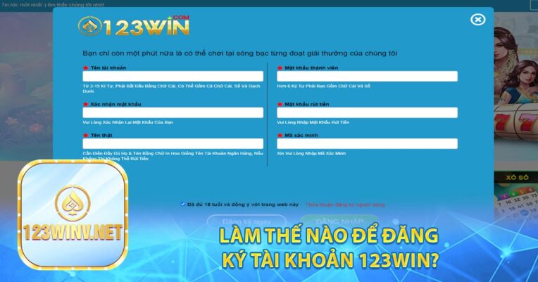 Làm thế nào để đăng ký tài khoản 123WIN?